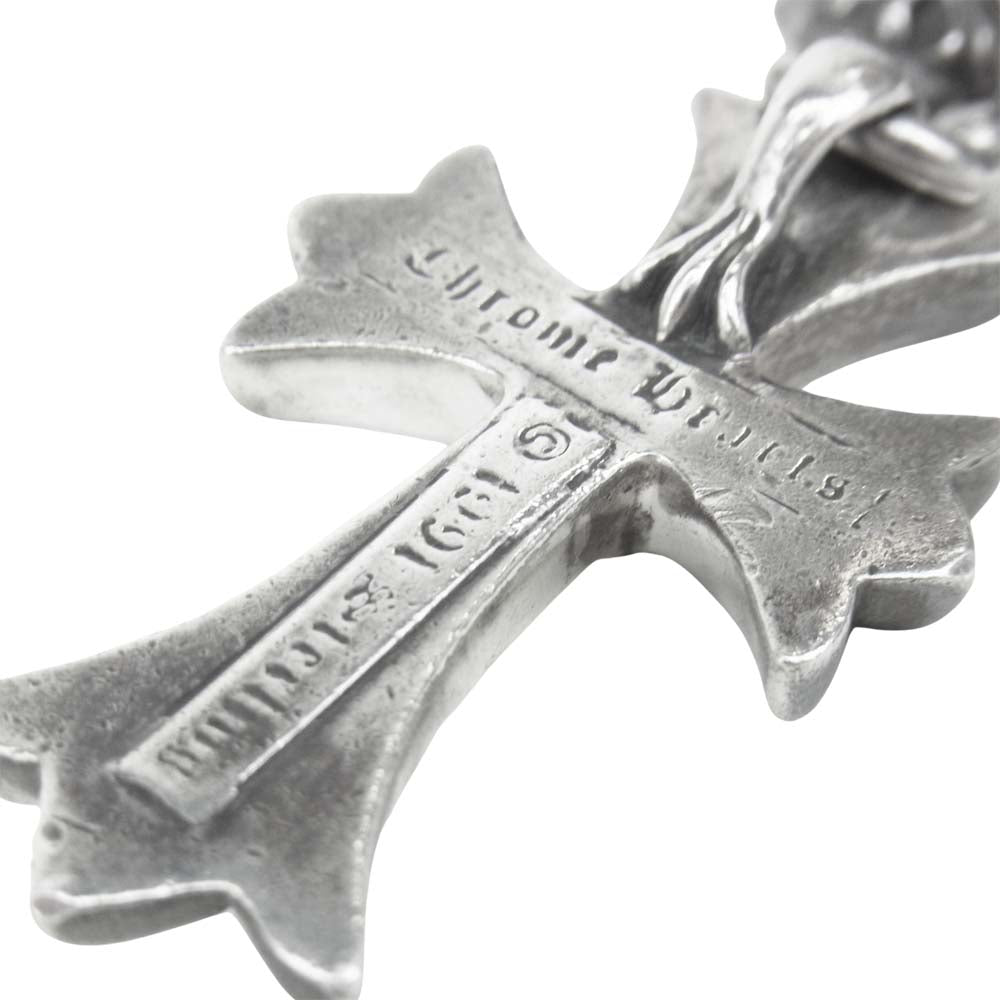 CHROME HEARTS クロムハーツ（原本無） スモール CHクロス クロスボール ネックレス シルバー系【中古】