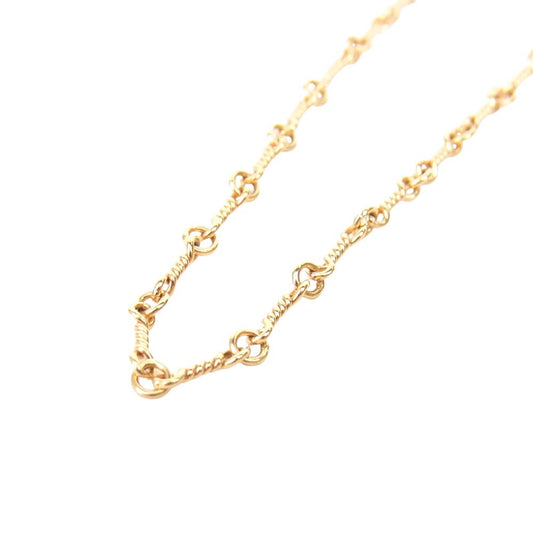 CHROME HEARTS クロムハーツ（原本無） 22K TWIST NECKCHAIN 20inch ツイストチェーン ネックレス ゴールド系【中古】