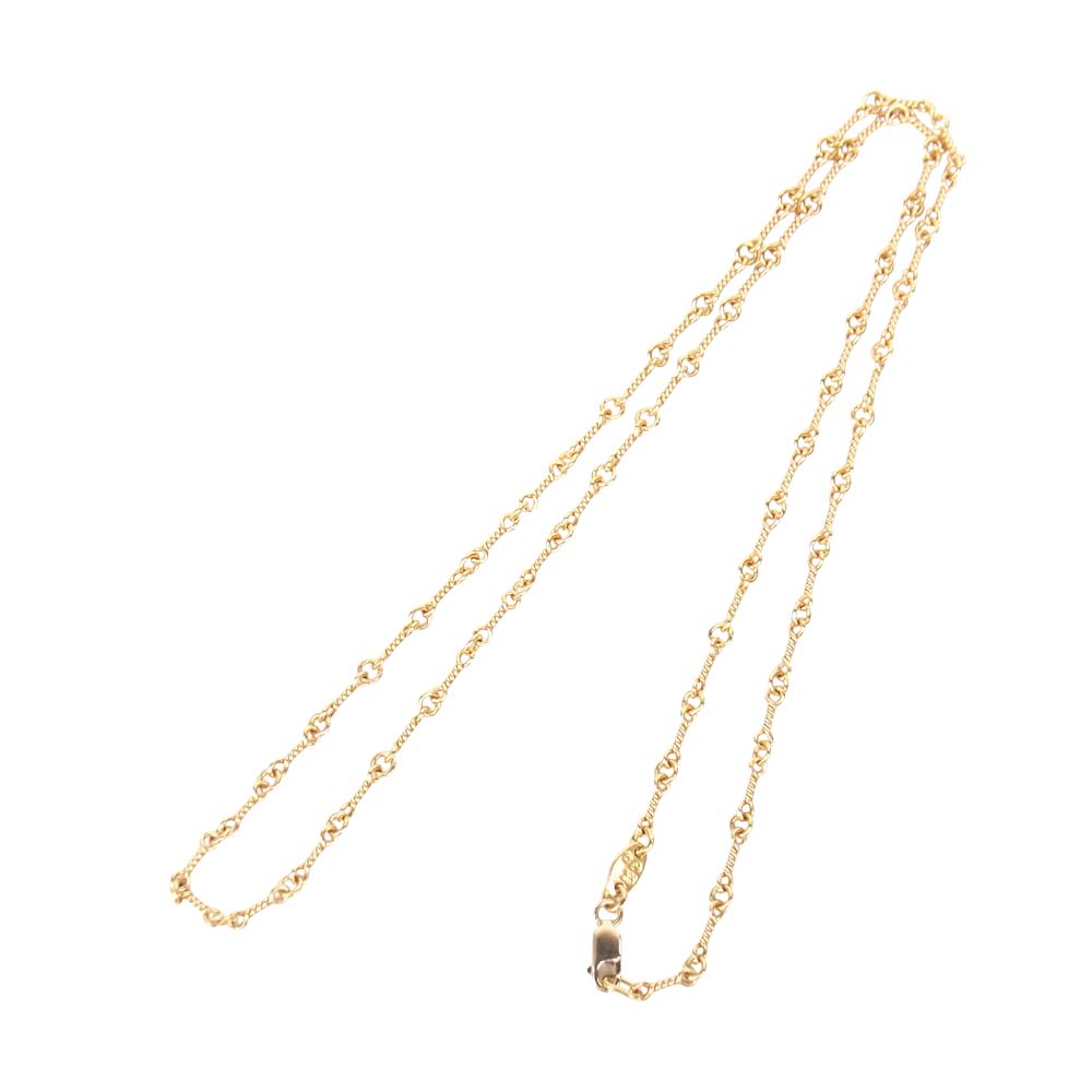 CHROME HEARTS クロムハーツ（原本無） 22K TWIST NECKCHAIN 20inch ツイストチェーン ネックレス ゴールド系【中古】
