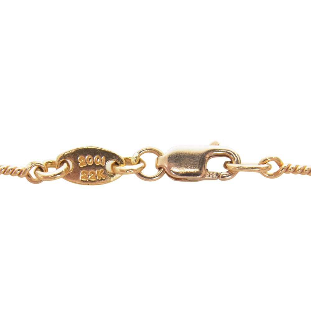 CHROME HEARTS クロムハーツ（原本無） 22K TWIST NECKCHAIN 20inch ツイストチェーン ネックレス ゴールド系【中古】