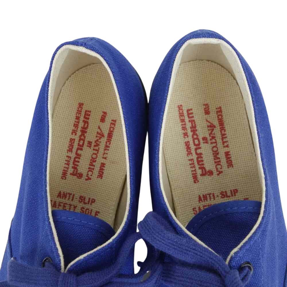 ANATOMICA アナトミカ 540-551-0103 WAKOUWA ワクワ WAK DECK SHOES LOW デッキシューズ ロー スニーカー ブルー系 25ｃｍ【新古品】【未使用】【中古】