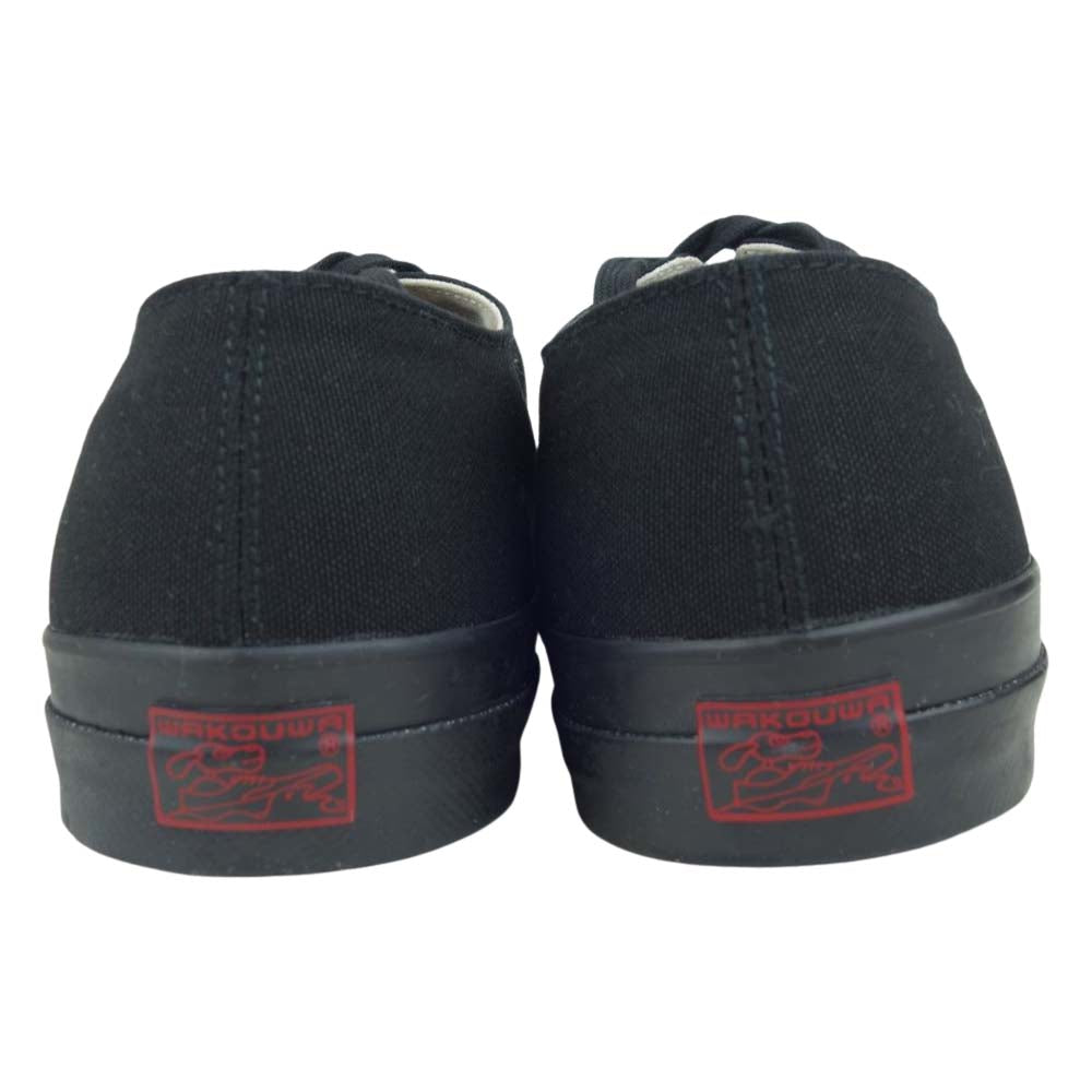 ANATOMICA アナトミカ 540-551-0199 WAKOUWA ワクワ WAK DECK SHOES LOW デッキシューズ ロー スニーカー ブラック系 29.5cm【新古品】【未使用】【中古】
