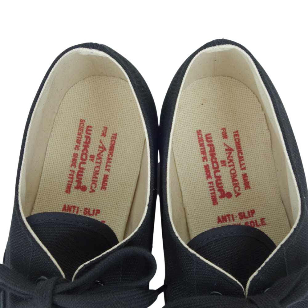 ANATOMICA アナトミカ 540-551-0199 WAKOUWA ワクワ WAK DECK SHOES LOW デッキシューズ ロー スニーカー ブラック系 29.5cm【新古品】【未使用】【中古】