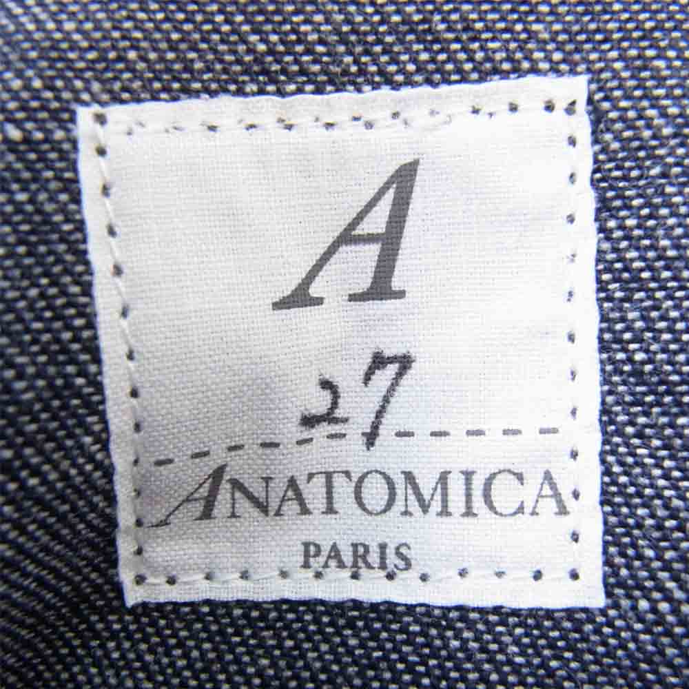 ANATOMICA アナトミカ 531-561-05 WAVES DUNGAREE PANTS ウェイブス ダンガリーパンツ ダンガリー デニムパンツ インディゴブルー系 27【新古品】【未使用】【中古】
