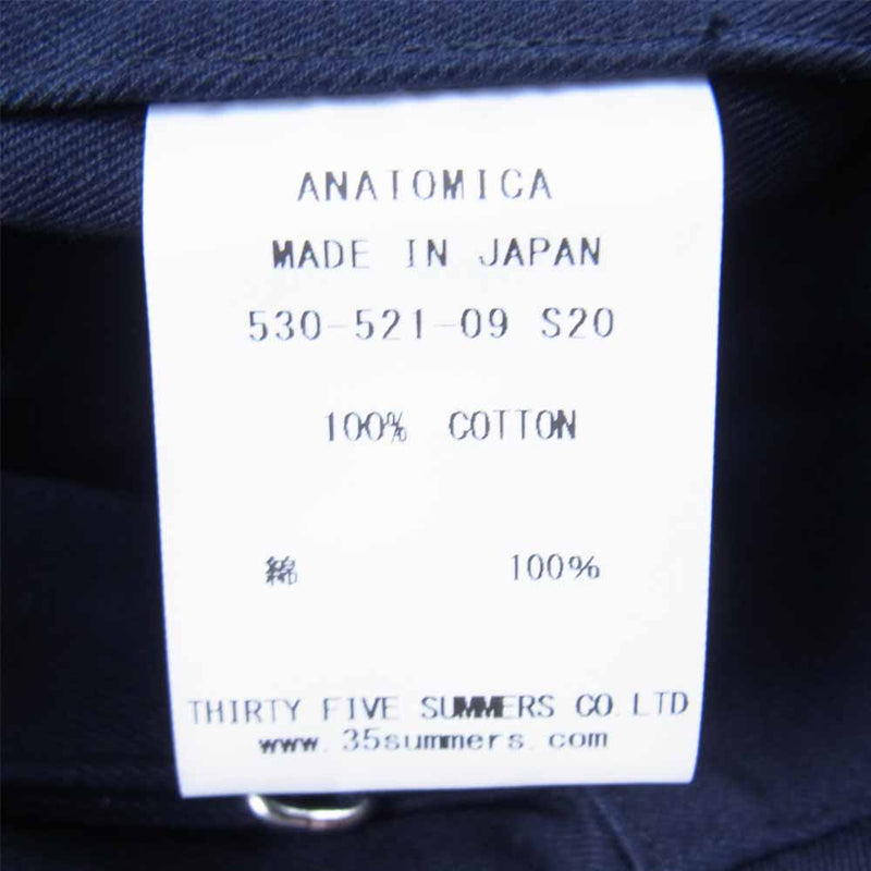 ANATOMICA アナトミカ 530-521-09 ROYAL MARINE PANTS ローヤル マリーン パンツ ネイビー系 33【新古品】【未使用】【中古】