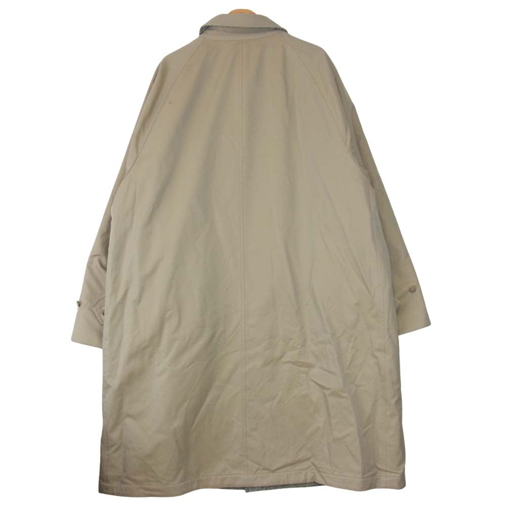 ANATOMICA アナトミカ 530-562-01 SINGLE RAGLAN II 高密度コットンギャバジン ウール リバーシブル シングルラグラン コート ベージュ系 グリーン系 48【新古品】【未使用】【中古】