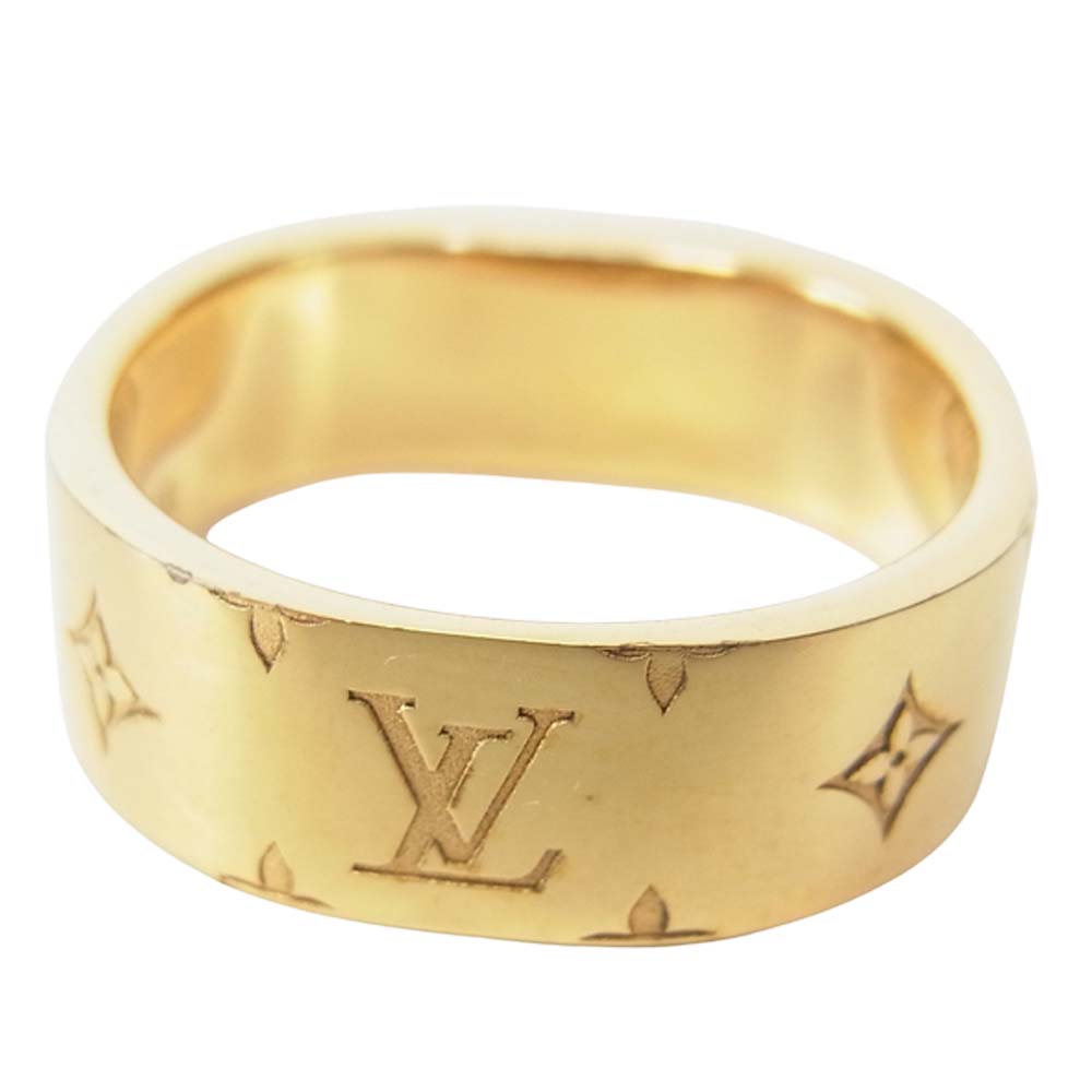 LOUIS VUITTON ルイ・ヴィトン M00210 ナノグラム リング ゴールド系 10号程度【中古】