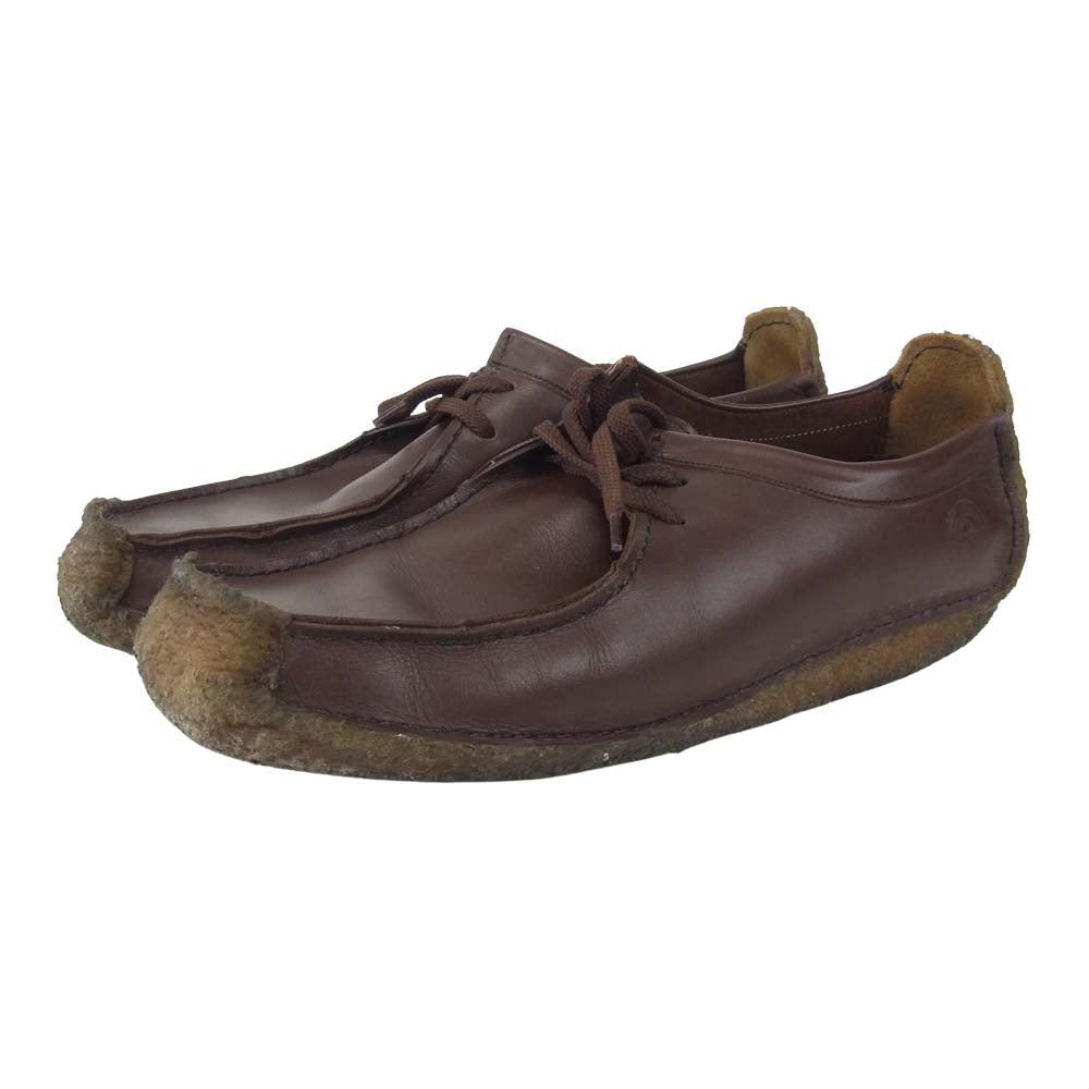 エルランディア by パドモアアンドバーンズ Padmore&Barnes モカシン レザー ワラビー シューズ ブラウン系 8.5【中古】