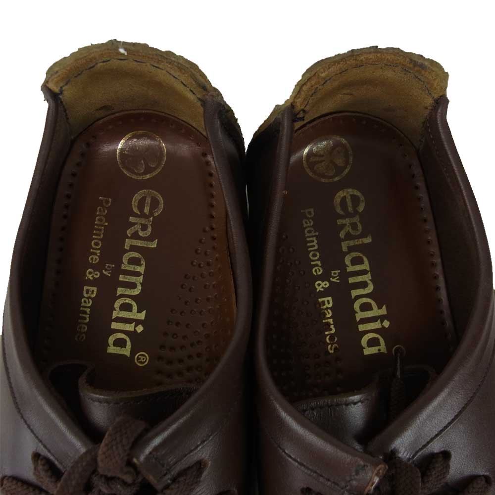 エルランディア by パドモアアンドバーンズ Padmore&Barnes モカシン レザー ワラビー シューズ ブラウン系 8.5【中古】