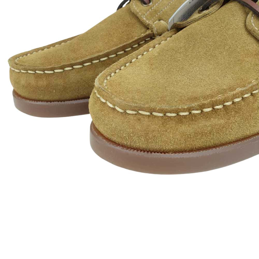 Paraboot パラブーツ 780525 BARTH MARINE バース マリン スエード レザー モカシン デッキ シューズ ライトブラウン系 8【新古品】【未使用】【中古】