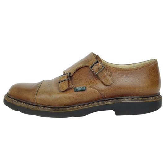 Paraboot パラブーツ WILLIAM MARCHE Ⅱ ダブルモンク ストラップ シューズ ブラウン系 8【中古】