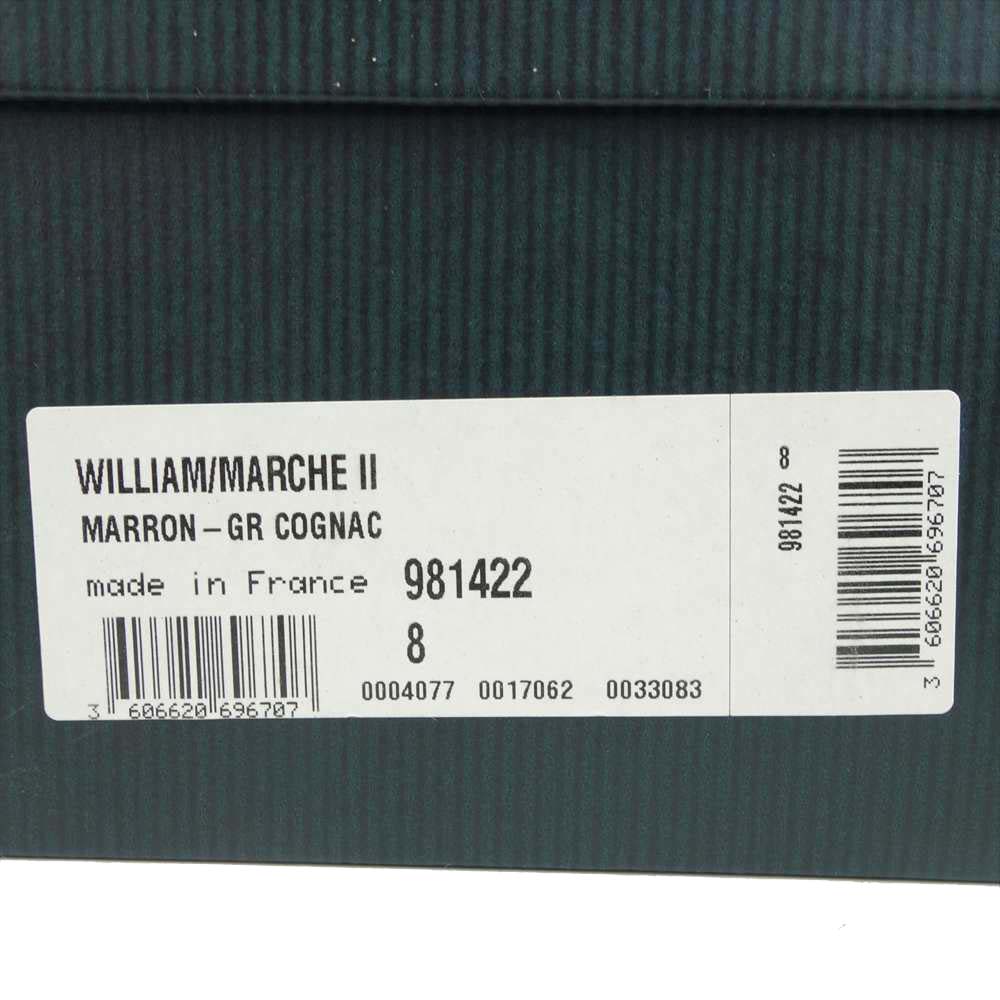 Paraboot パラブーツ WILLIAM MARCHE Ⅱ ダブルモンク ストラップ シューズ ブラウン系 8【中古】