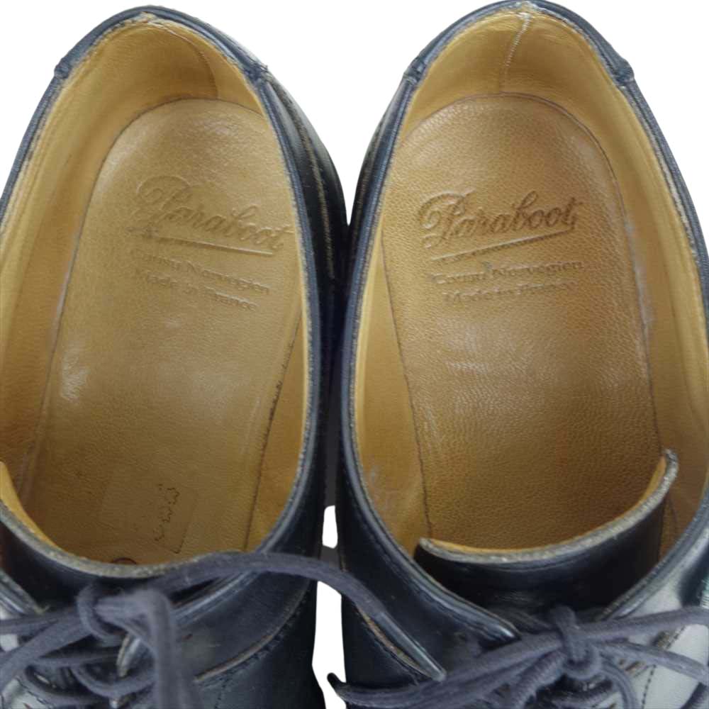 Paraboot パラブーツ AVIGNON GRIFF II LIS NOIR アヴィニオン グリフ Uチップ レザー シューズ ブラック系 8【中古】