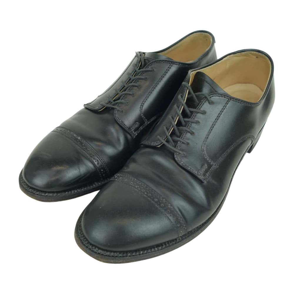 ALDEN オールデン 56251 コードバン パンチドキャップトゥ モディファイドラスト レザー シューズ ブラック系 9.5【中古】
