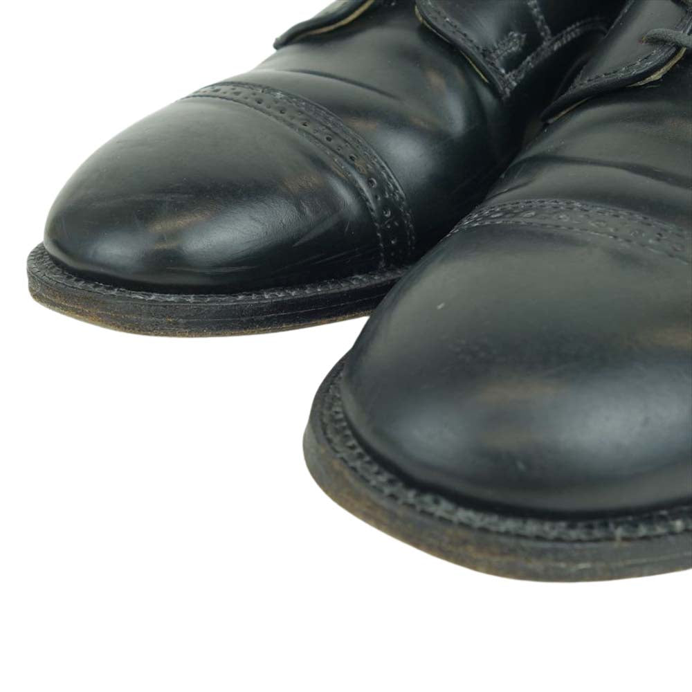 ALDEN オールデン 56251 コードバン パンチドキャップトゥ モディファイドラスト レザー シューズ ブラック系 9.5【中古】