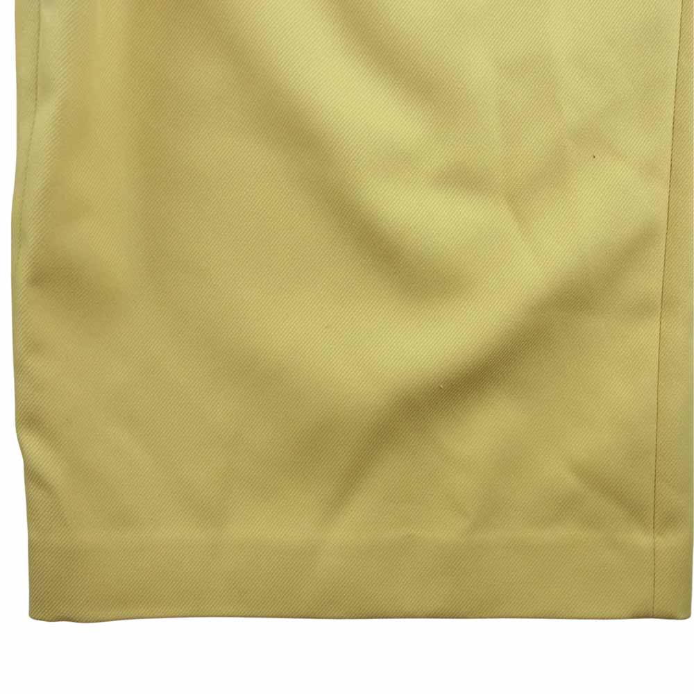 ADORE アドーア 531-8230907 ブライト ツイル ハイウエスト ワイド パンツ 日本製 イエロー系 38【中古】