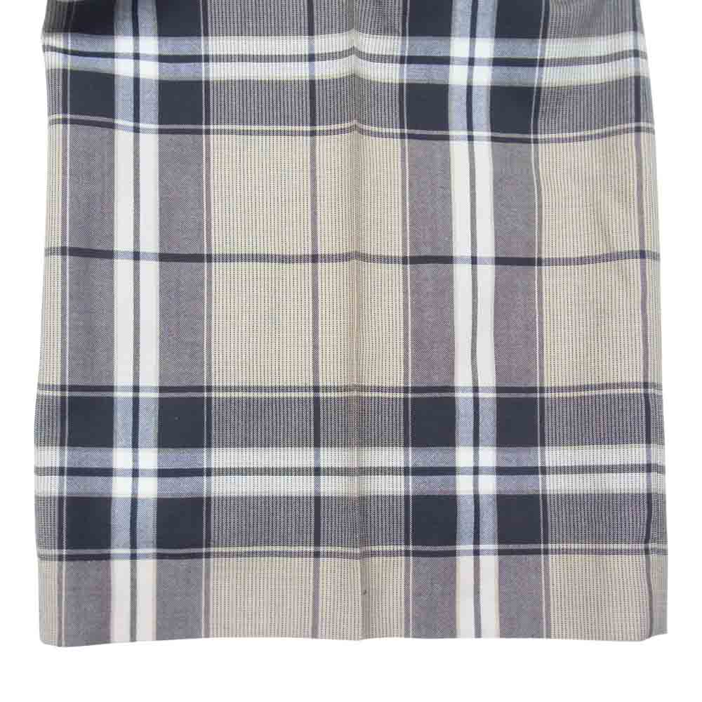 ADORE アドーア 531-8230925 チェック柄 パンツ 日本製 チェックパンツ ウール ベージュ系 38【中古】