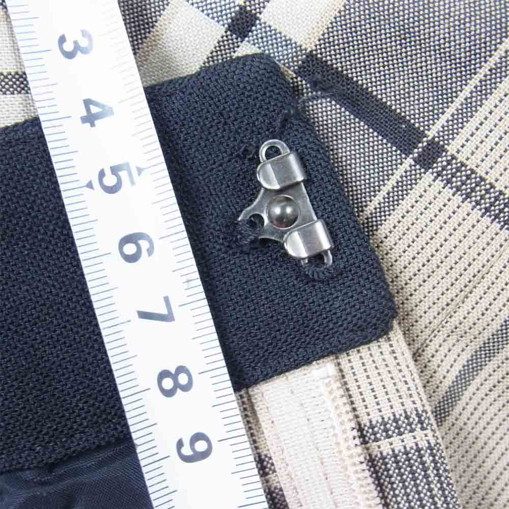 ADORE アドーア 531-8230925 チェック柄 パンツ 日本製 チェックパンツ ウール ベージュ系 38【中古】