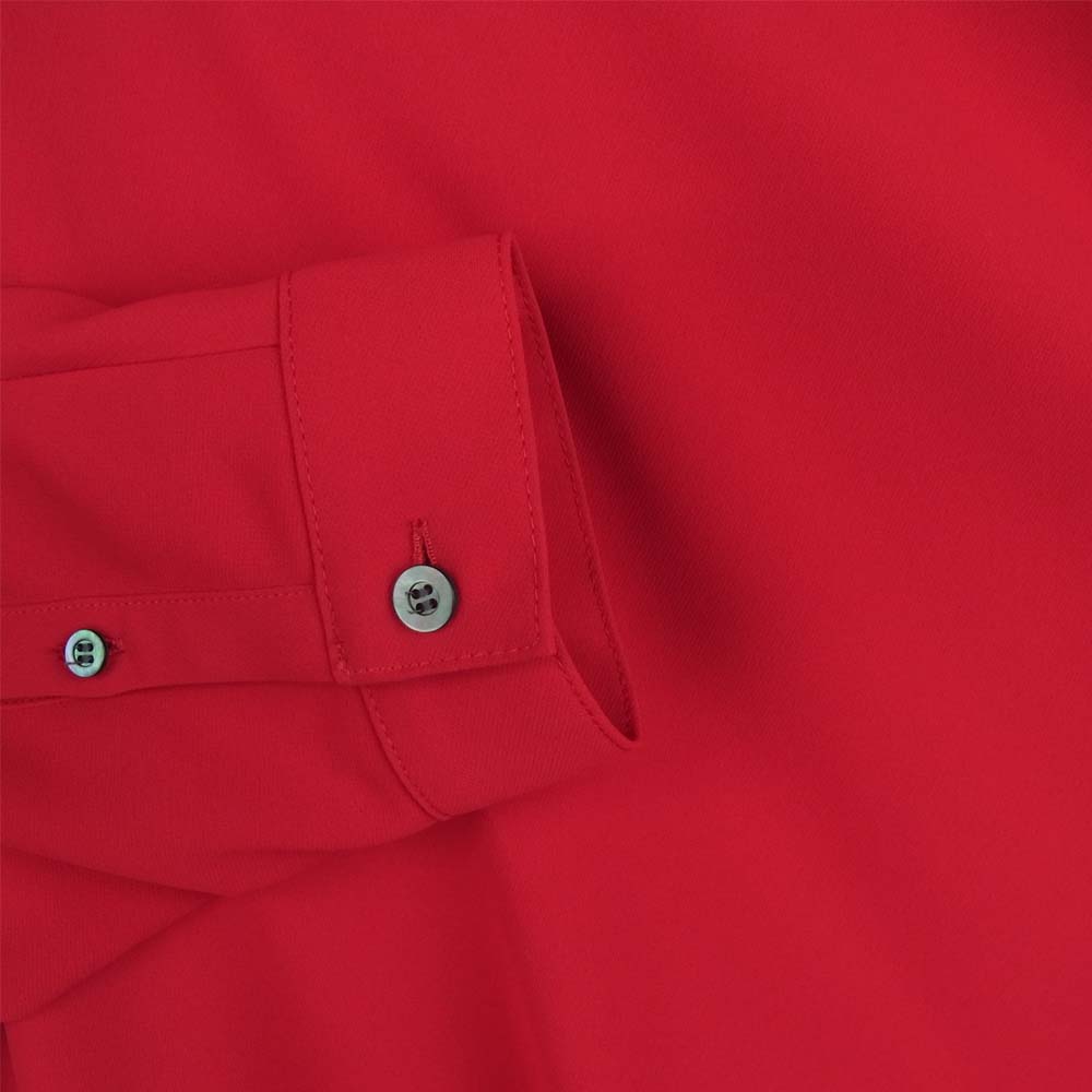 ADORE アドーア 531-9210110 ミドル ジョーゼット アシンメトリー ヘム ブラウス 日本製 レッド系 38【中古】