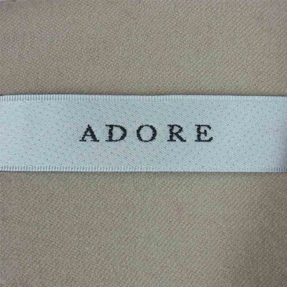 ADORE アドーア 531-8240115 ループ ツィード ワンピース ノースリーブ 日本製 ピンク系 38【中古】