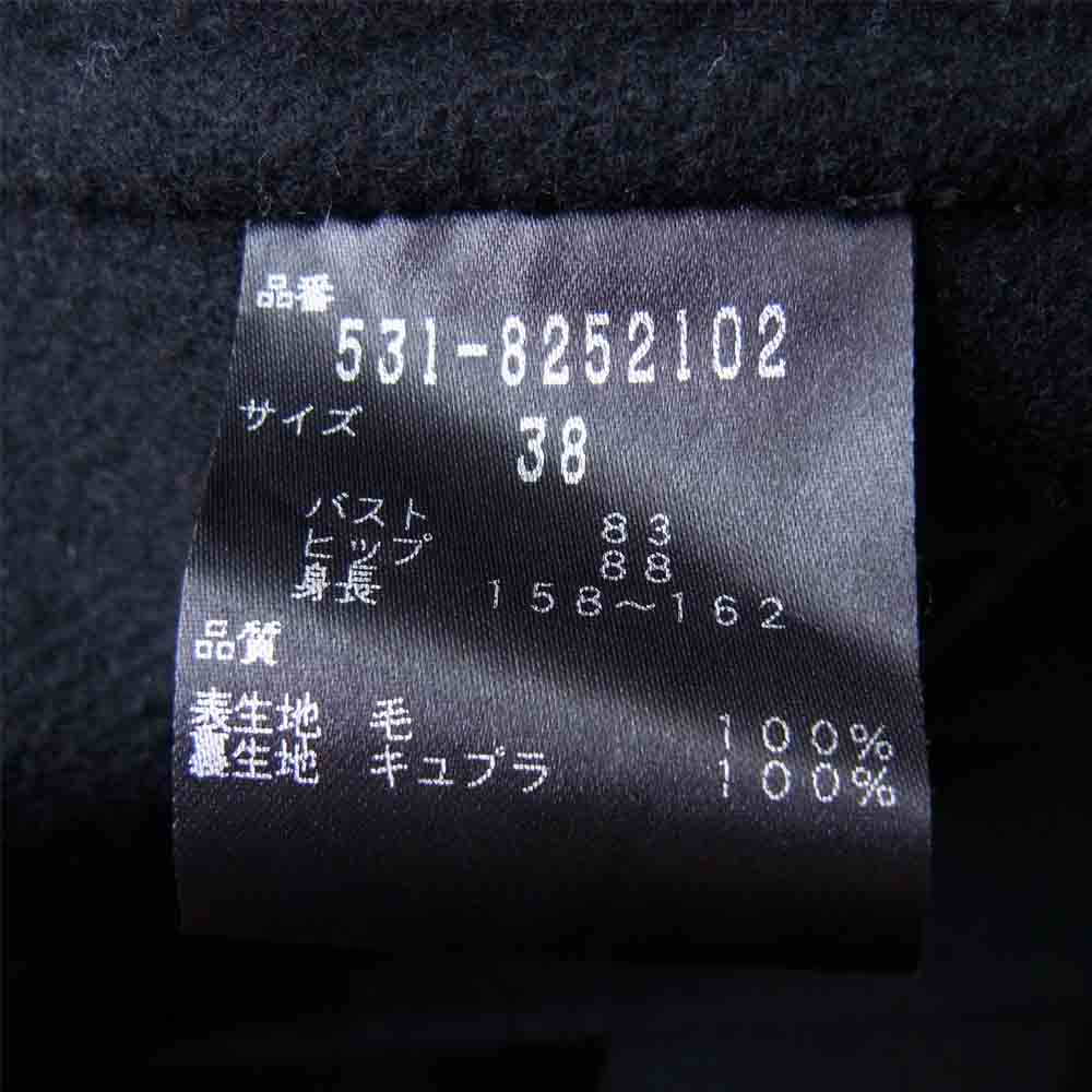 ADORE アドーア 531-8252102 サンドロ リバー テーラード コート ブラック系 38【中古】