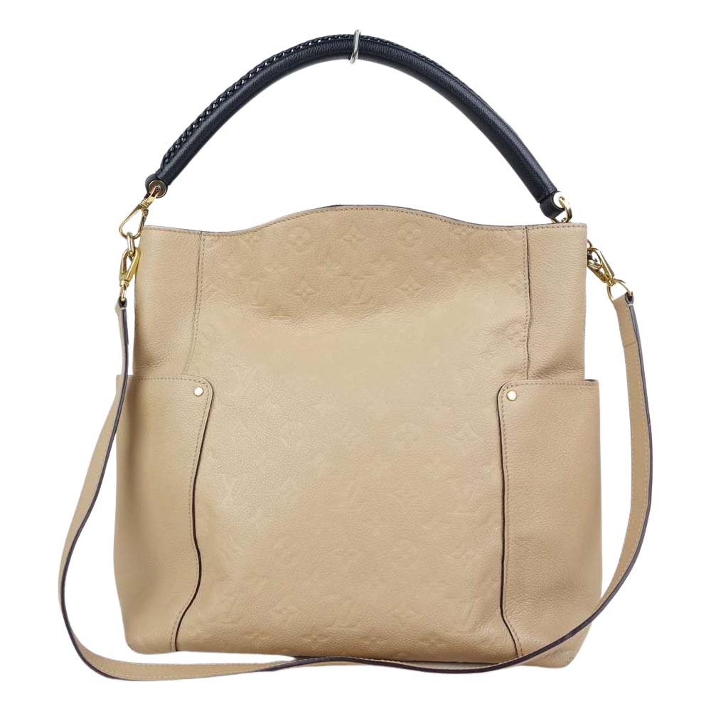 LOUIS VUITTON ルイ・ヴィトン M50075 モノグラム アンプラント バガテル ショルダー バッグ ベージュ系【中古】