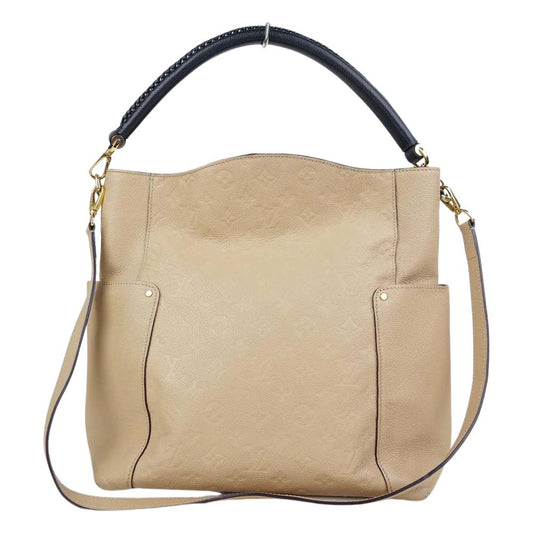 LOUIS VUITTON ルイ・ヴィトン M50075 モノグラム アンプラント バガテル ショルダー バッグ ベージュ系【中古】
