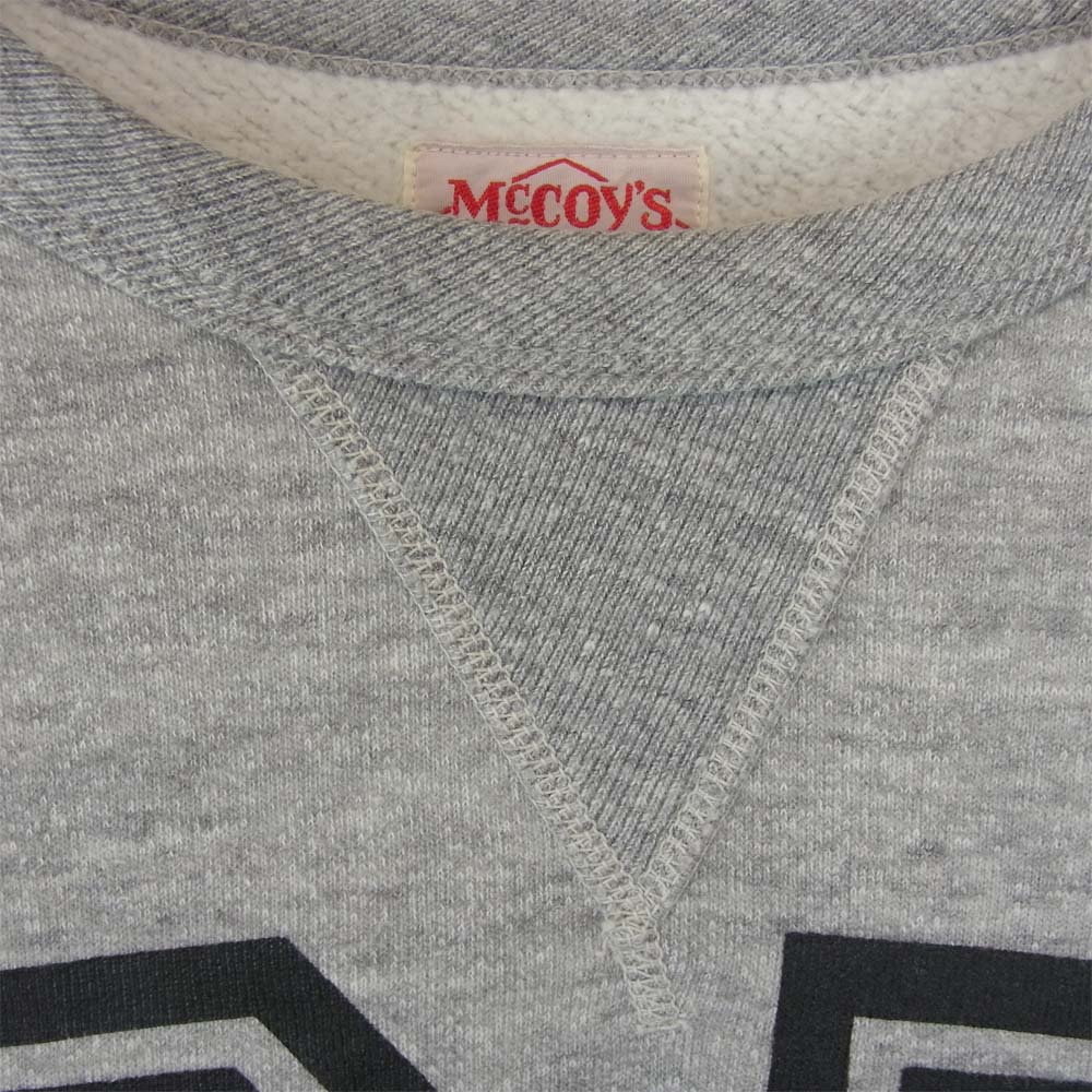 The REAL McCOY'S ザリアルマッコイズ 前V 汗止め NAVY プリント  グレー系 S【中古】