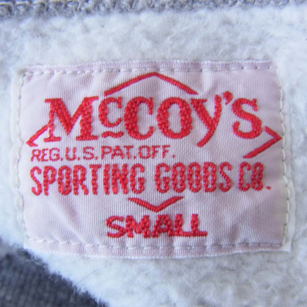 The REAL McCOY'S ザリアルマッコイズ 前V 汗止め NAVY プリント  グレー系 S【中古】