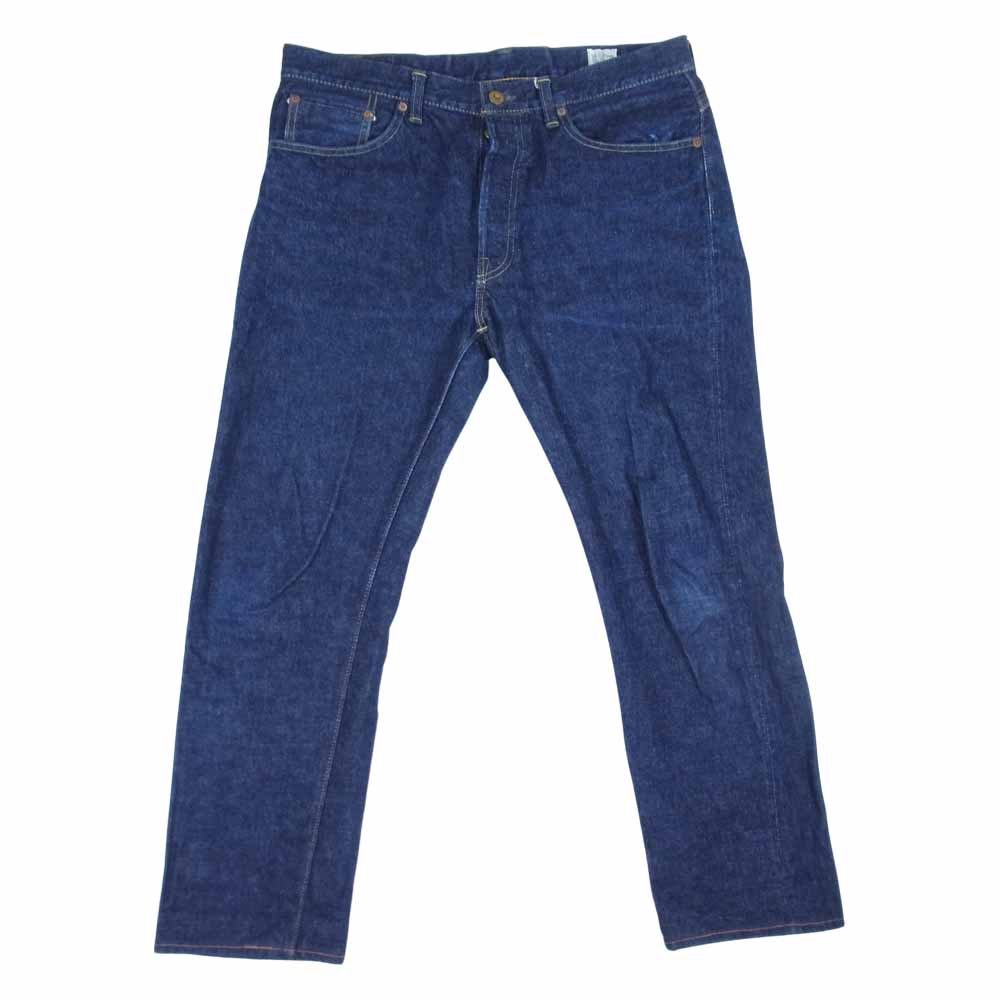 orSlow オアスロウ OR-01-1030-81 オリジナル フラップポケット 5P ボタンフライ セルビッチ テーパード デニムパンツ インディゴブルー系 L【中古】