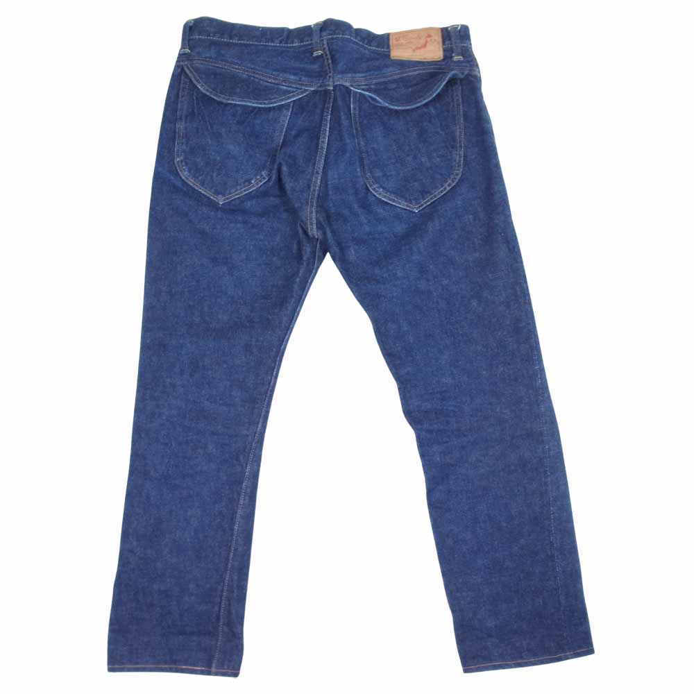 orSlow オアスロウ OR-01-1030-81 オリジナル フラップポケット 5P ボタンフライ セルビッチ テーパード デニムパンツ インディゴブルー系 L【中古】