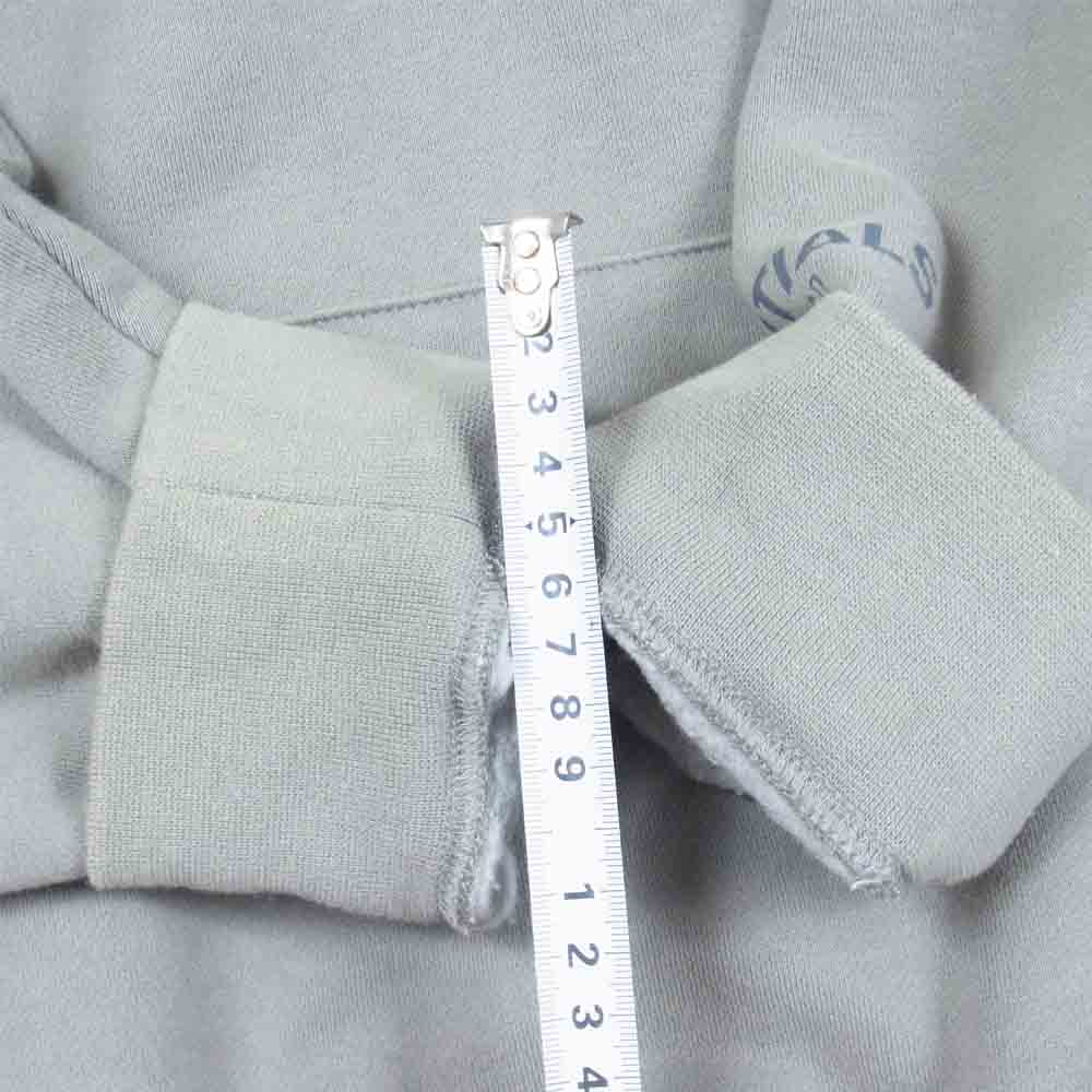 FEAR OF GOD フィアオブゴッド ESSENTIALS エッセンシャルズ フロントロゴ ラバープリント パーカー チャコール系 XL【中古】