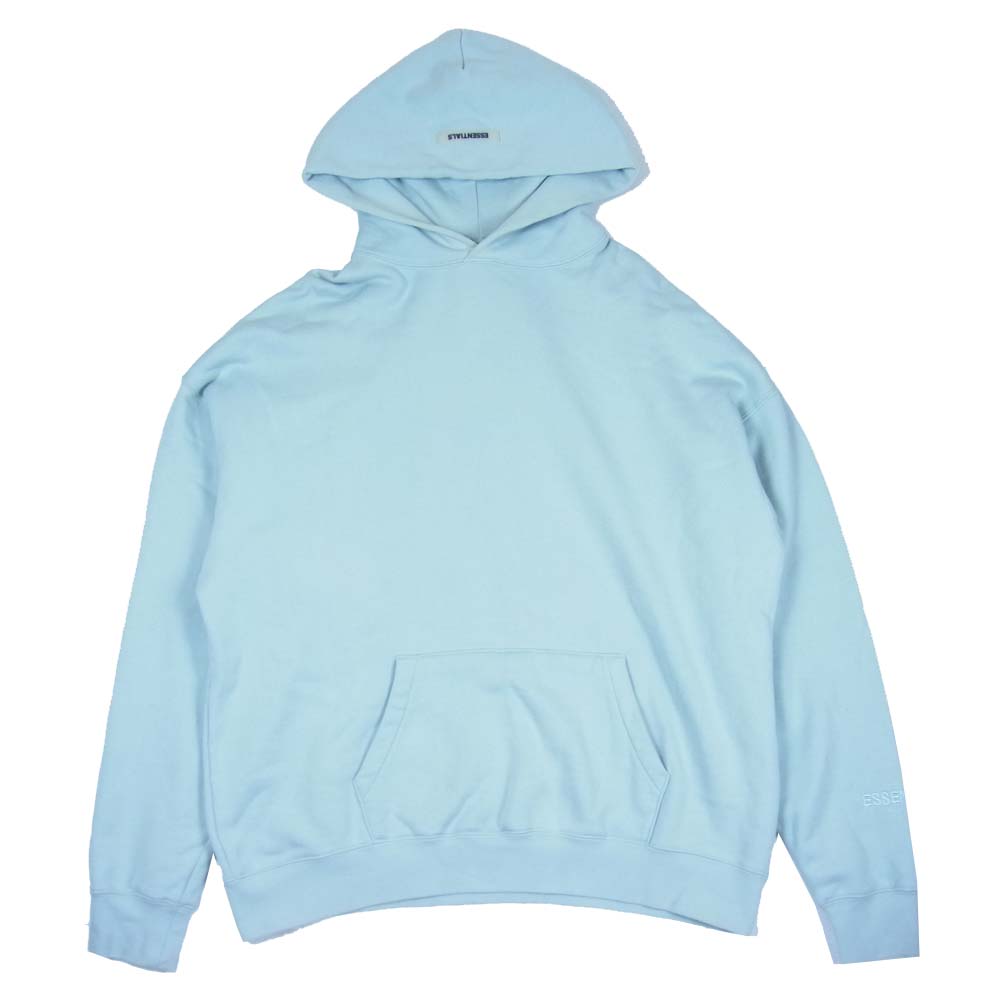 FEAR OF GOD フィアオブゴッド ESSENTIALS エッセンシャルズ バックロゴ プリント パーカー ライトグリーン系 L【中古】