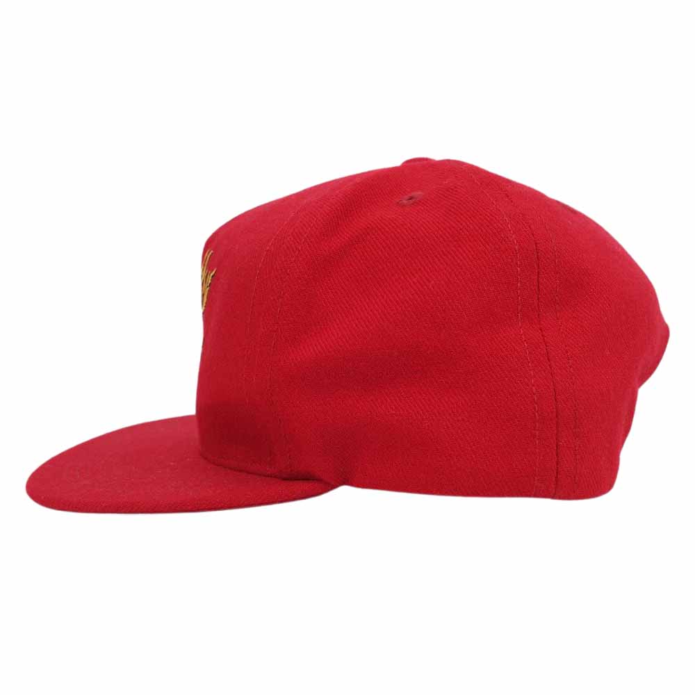 Supreme シュプリーム 17AW Fire 5 Panel Cap ファイヤ パネル キャップ レッド系【中古】