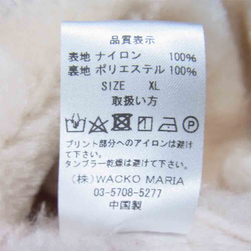 WACKO MARIA ワコマリア 21AW 21FWE-WMO-BL04 BOA COACH JACKET ボア コーチ ブラック系 XL【新古品】【未使用】【中古】