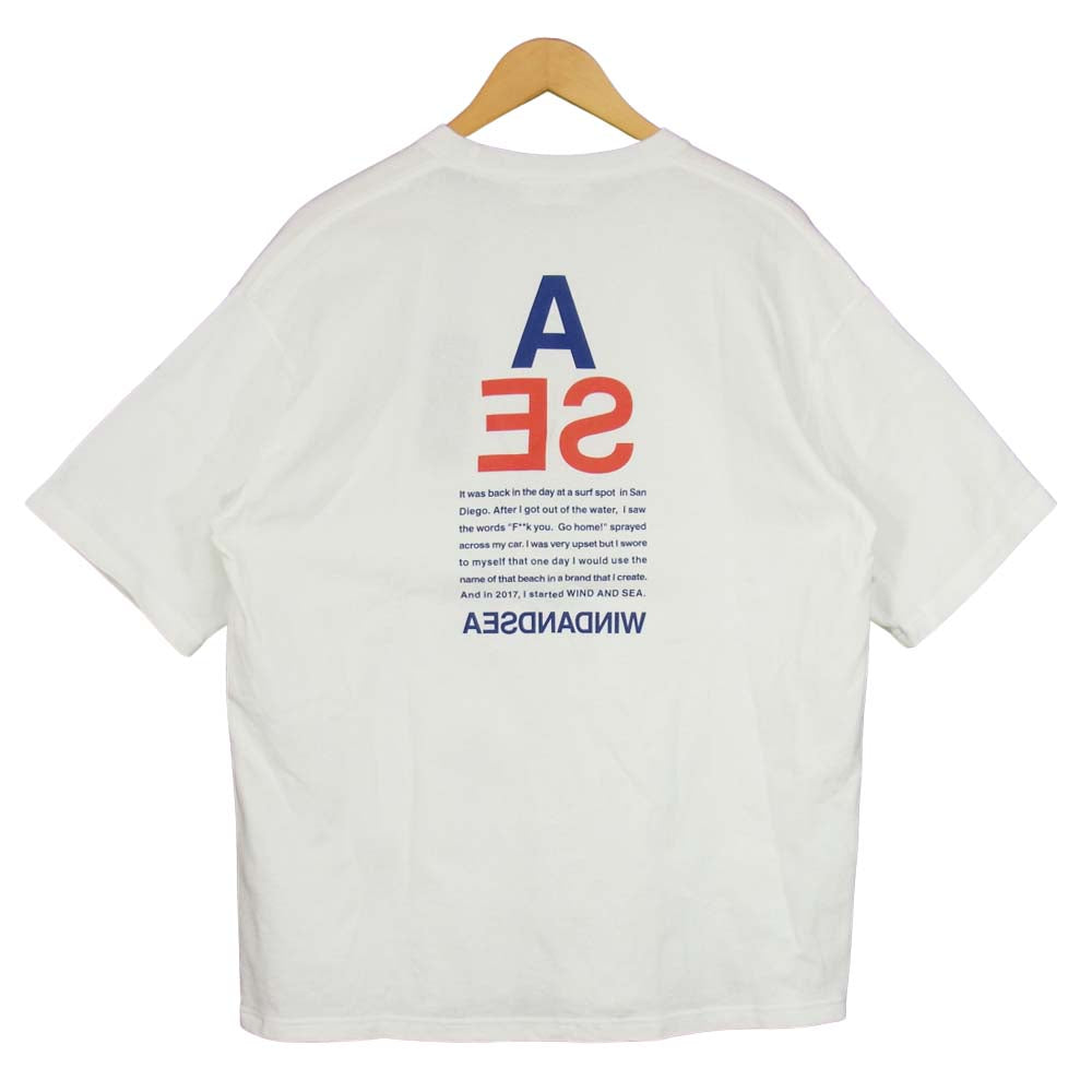 WIND AND SEA ウィンダンシー WDS-CS-279 A32 TRIANGLE ROCKET S/S Cut-Sewn ロケット ショートスリーブ カットソー ホワイト系 L【美品】【中古】