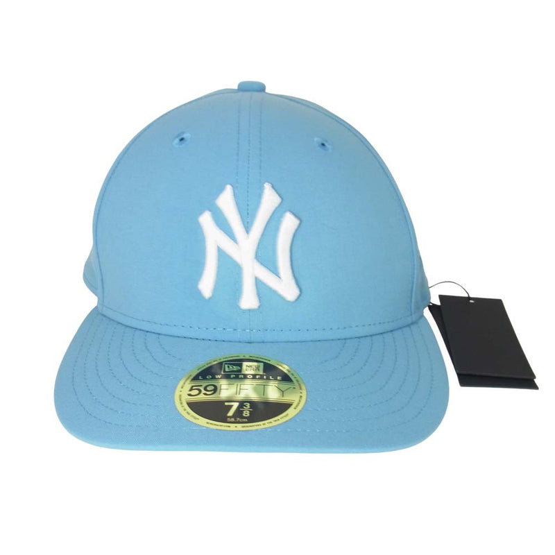 NEW ERA ニューエラ KITH Newyork Yankees Nylon Cap キス ニューヨークヤンキース ナイロン キャップ  ライトブルー系 7 3/8【中古】