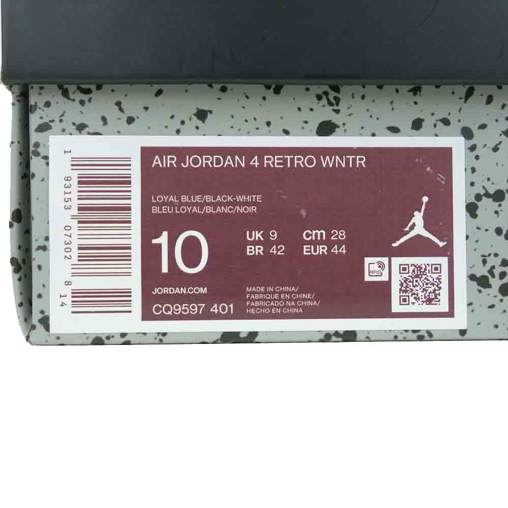 NIKE ナイキ CQ9597-401 AIR JORDAN 4 RETRO WNTR エアジョーダン フォー レトロ ウィンター ダークブルー系 28cm【中古】