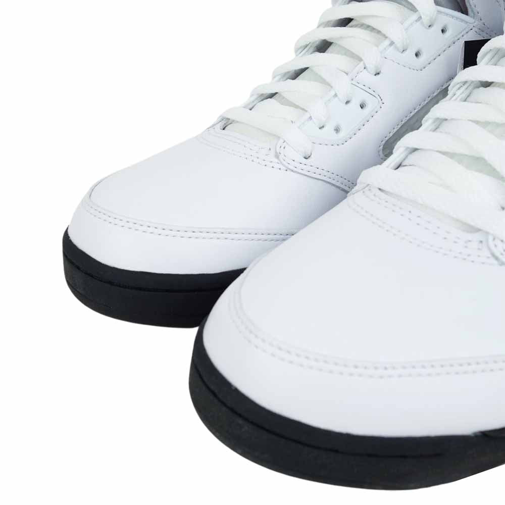 NIKE ナイキ DA1911-102 AIR JORDAN 5 RETRO FIRE RED エアジョーダン ファイブ レトロ ファイヤーレッド ホワイト系 28cm【美品】【中古】