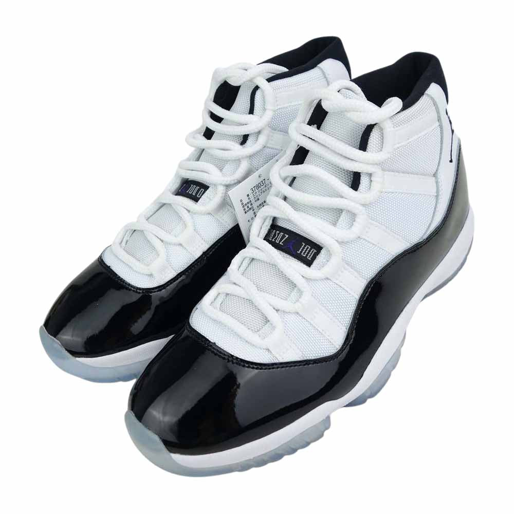 NIKE ナイキ 378037-100 AIR JORDAN 11 RETRO CONCORD エアジョーダン イレブン レトロ コンコルド ブラック系 ホワイト系 28cm【新古品】【未使用】【中古】