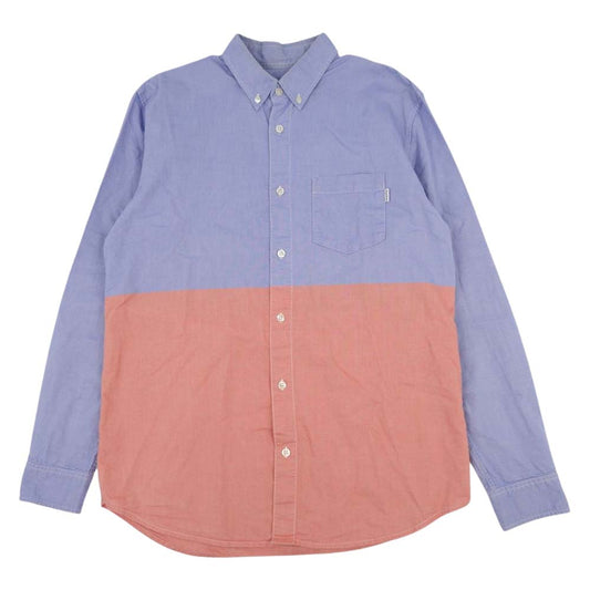 Supreme シュプリーム OXFORD BD SHIRTS バイカラー オックスフォード BD ライトブルー系 ピンク系【中古】