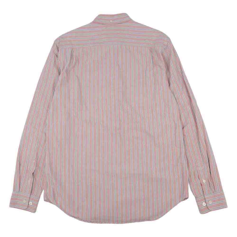 Supreme シュプリーム STRIPE OXFORD BD SHIRTS ストライプ オックスフォード BD ピンク系 M【中古】