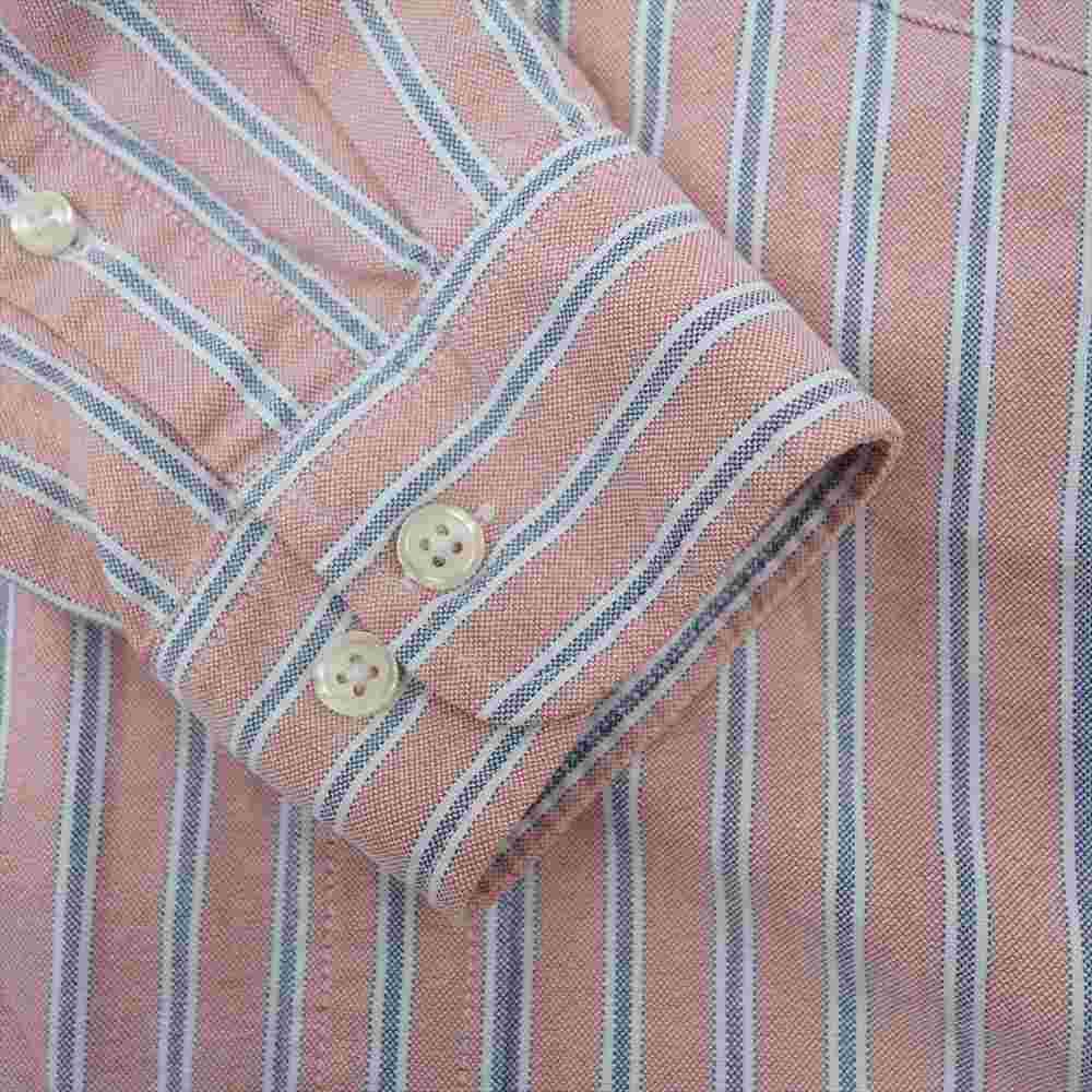 Supreme シュプリーム STRIPE OXFORD BD SHIRTS ストライプ オックスフォード BD ピンク系 M【中古】