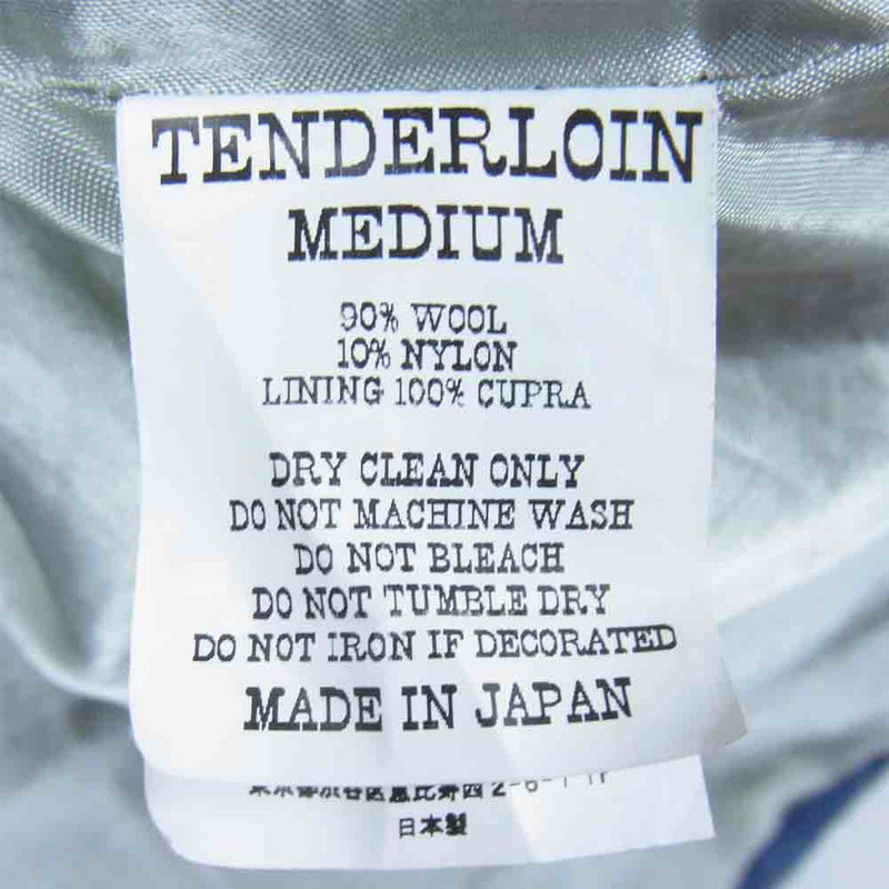 TENDERLOIN テンダーロイン T-BEAR WOOL JKT ウール ベア ジャケット 日本製 ブルー系 M【中古】