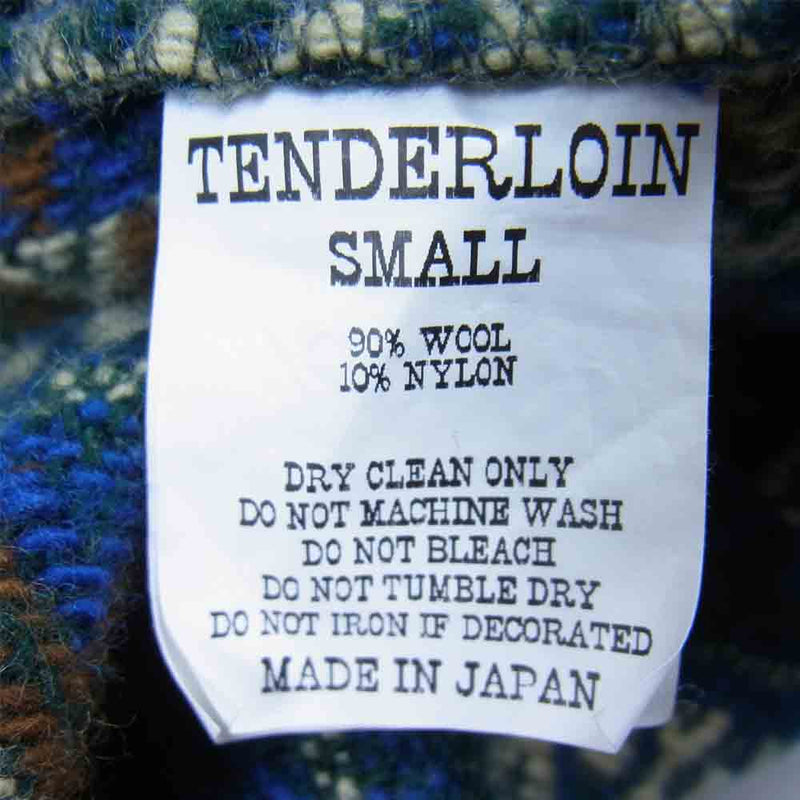TENDERLOIN テンダーロイン T-NATIVE SHT JKT ネイティブ シャツ ジャケット グリーン系 S【中古】