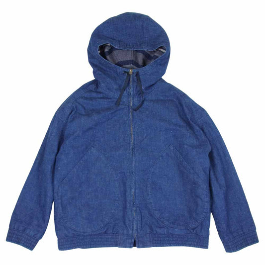 TENDERLOIN テンダーロイン REVERSIBLE HOODED JKT DENIM リバーシブル フード インディゴブルー系 M【中古】