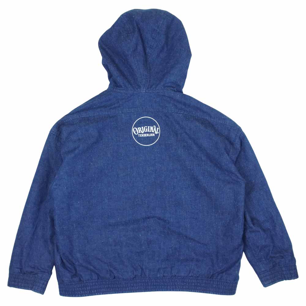 TENDERLOIN テンダーロイン REVERSIBLE HOODED JKT DENIM リバーシブル フード インディゴブルー系 M【中古】