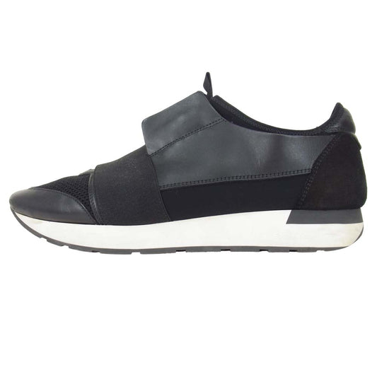 BALENCIAGA バレンシアガ レースランナー スニーカー ブラック系 42【中古】
