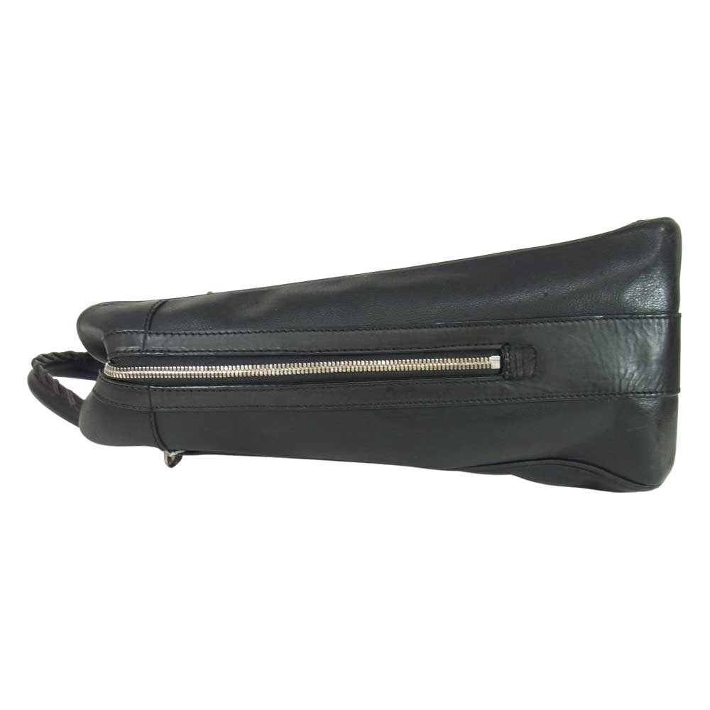 BALENCIAGA バレンシアガ ジップ レザー ブリーフケース ブラック系【中古】