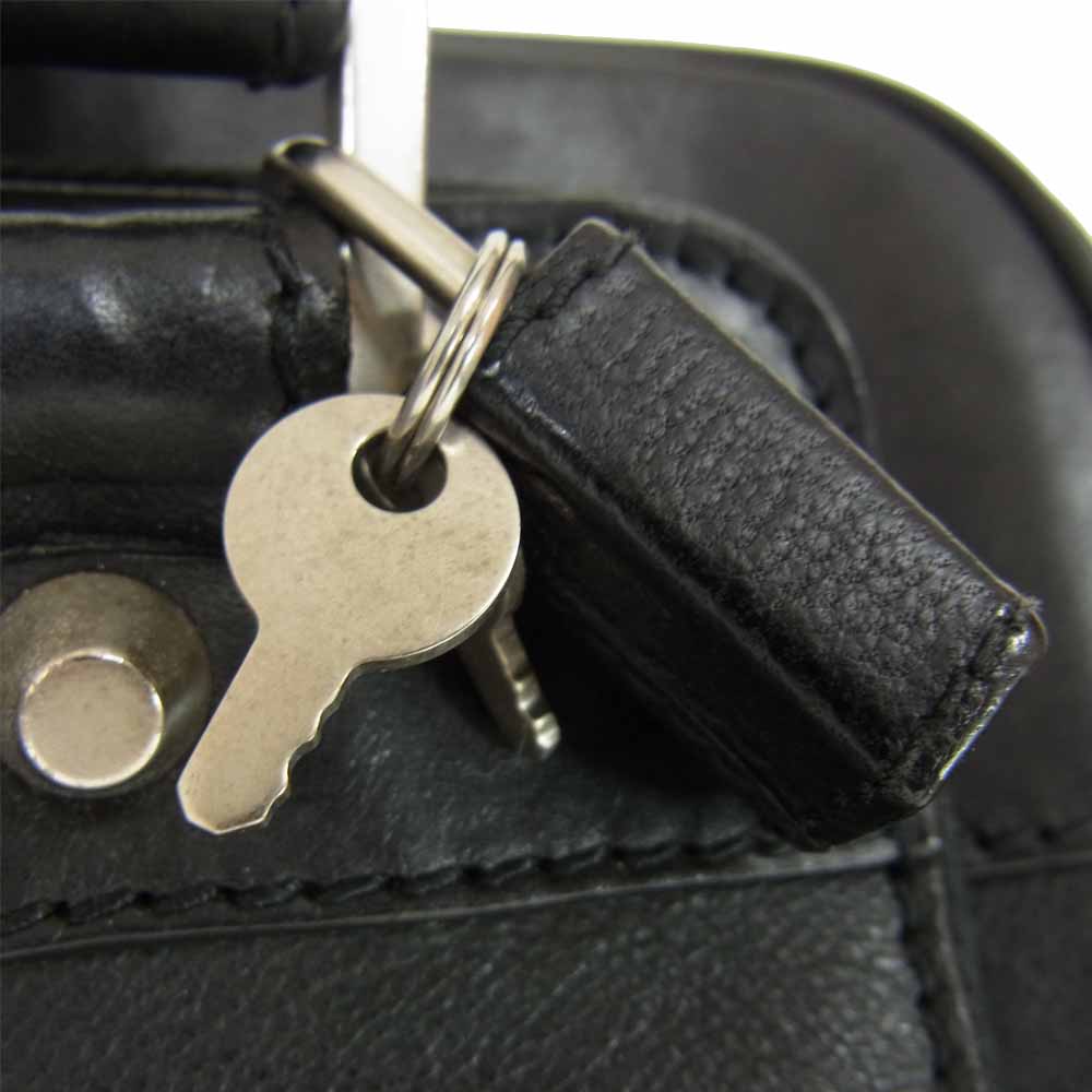 BALENCIAGA バレンシアガ ジップ レザー ブリーフケース ブラック系【中古】